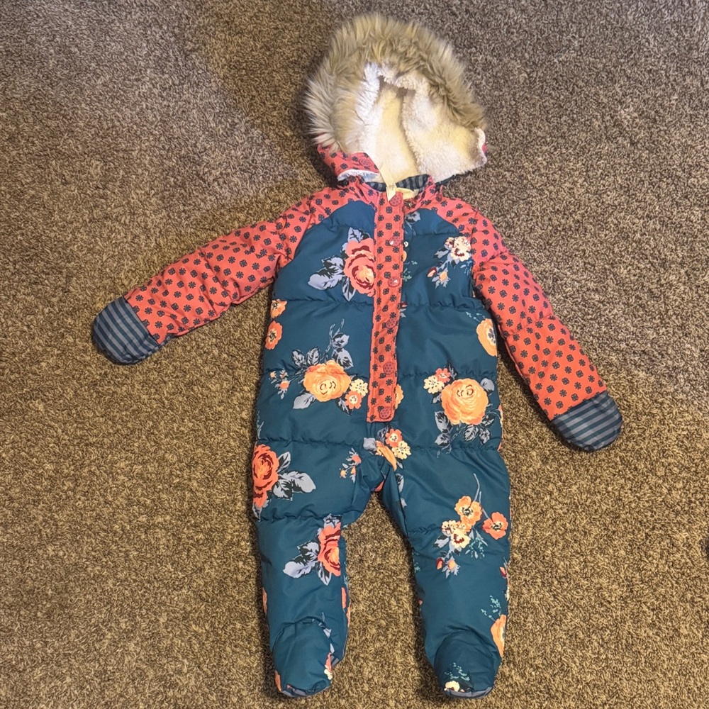 Matilda Jane Blue and Pink Snowsuit